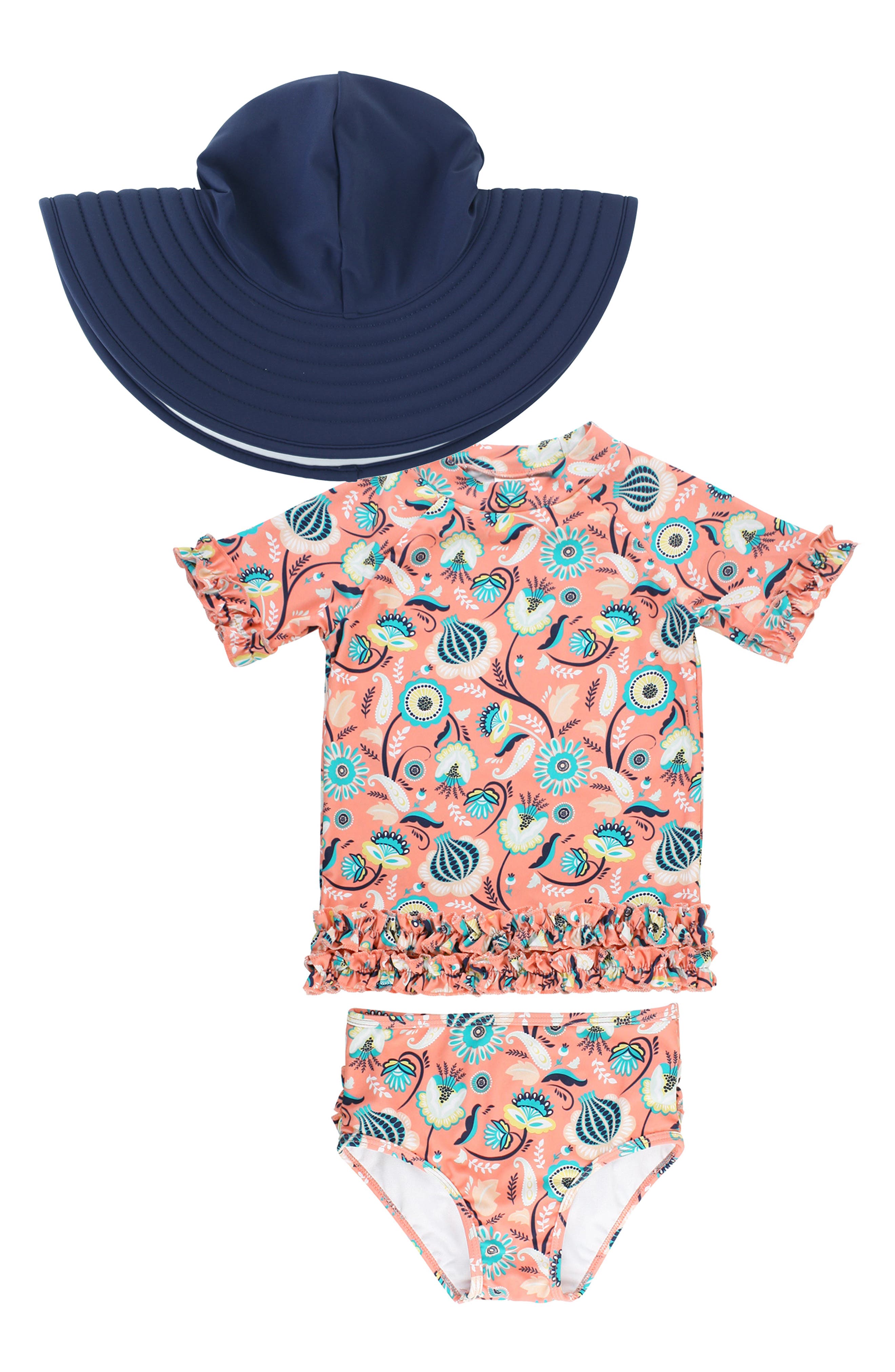 CHILDRENS KIDS GIRLS PINK AND WHITE GINGHAM FLOPPY SUMMER HAT